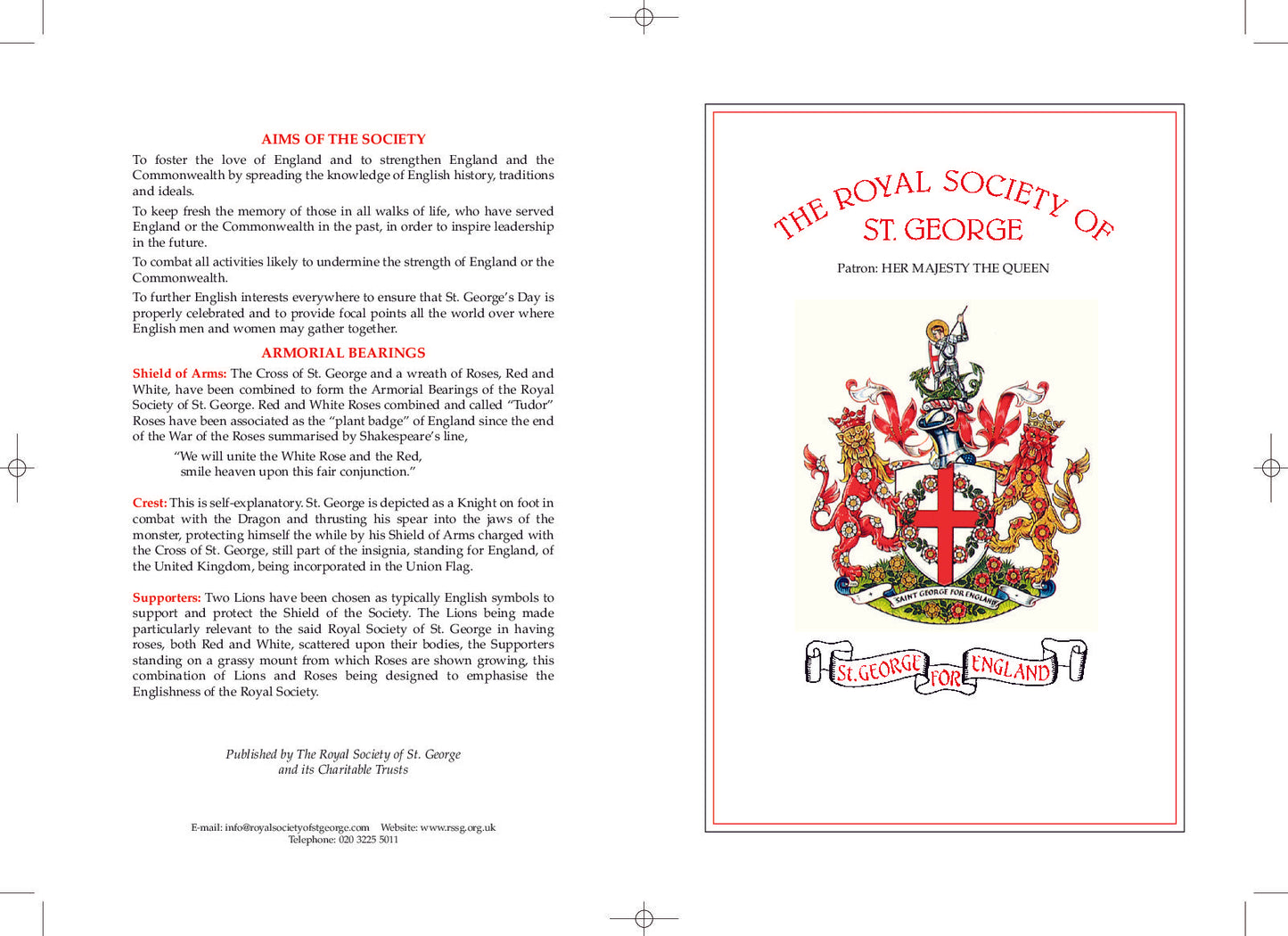 Menu Covers with Armorial Bearings