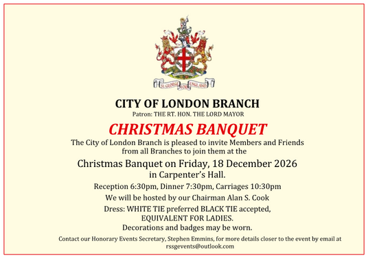 City of London Branch Christmas Banquet